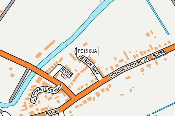 PE15 0UA map - OS OpenMap – Local (Ordnance Survey) PE15 0UA map - OS OpenMap – Local (Ordnance Survey)