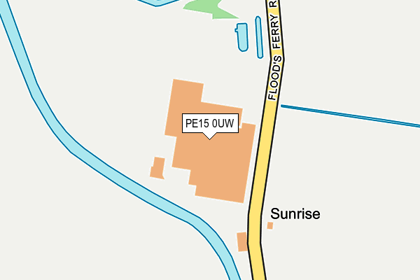 PE15 0UW map - OS OpenMap – Local (Ordnance Survey) PE15 0UW map - OS OpenMap – Local (Ordnance Survey)