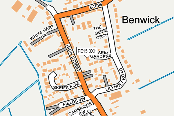PE15 0XH map - OS OpenMap – Local (Ordnance Survey) PE15 0XH map - OS OpenMap – Local (Ordnance Survey)