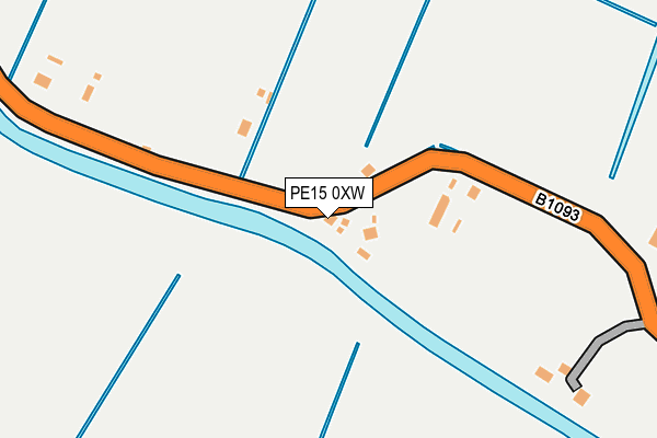 PE15 0XW map - OS OpenMap – Local (Ordnance Survey) PE15 0XW map - OS OpenMap – Local (Ordnance Survey)