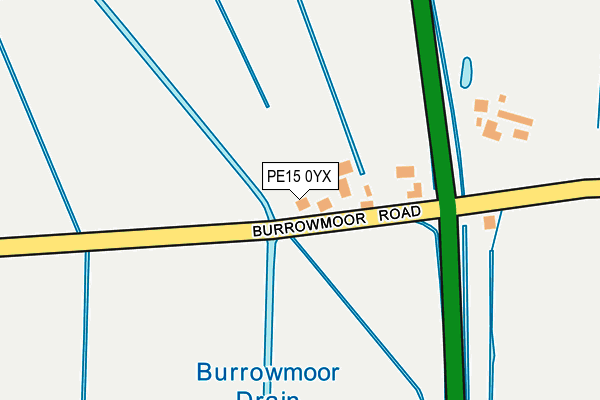 PE15 0YX map - OS OpenMap – Local (Ordnance Survey) PE15 0YX map - OS OpenMap – Local (Ordnance Survey)