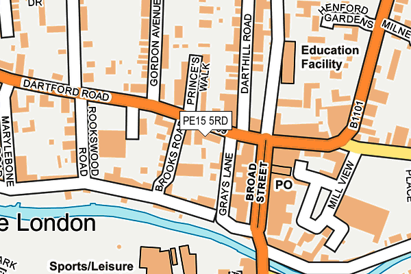 PE15 5RD map - OS OpenMap – Local (Ordnance Survey) PE15 5RD map - OS OpenMap – Local (Ordnance Survey)