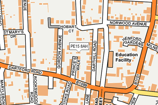 PE15 8AH map - OS OpenMap – Local (Ordnance Survey) PE15 8AH map - OS OpenMap – Local (Ordnance Survey)