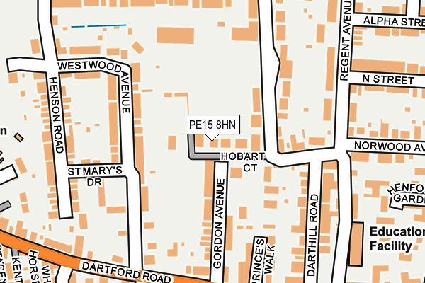 PE15 8HN map - OS OpenMap – Local (Ordnance Survey) PE15 8HN map - OS OpenMap – Local (Ordnance Survey)