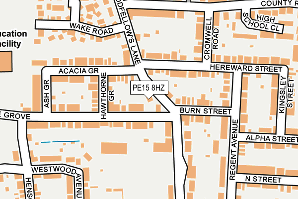 PE15 8HZ map - OS OpenMap – Local (Ordnance Survey) PE15 8HZ map - OS OpenMap – Local (Ordnance Survey)