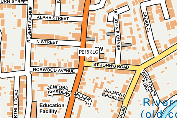 PE15 8LG map - OS OpenMap – Local (Ordnance Survey) PE15 8LG map - OS OpenMap – Local (Ordnance Survey)