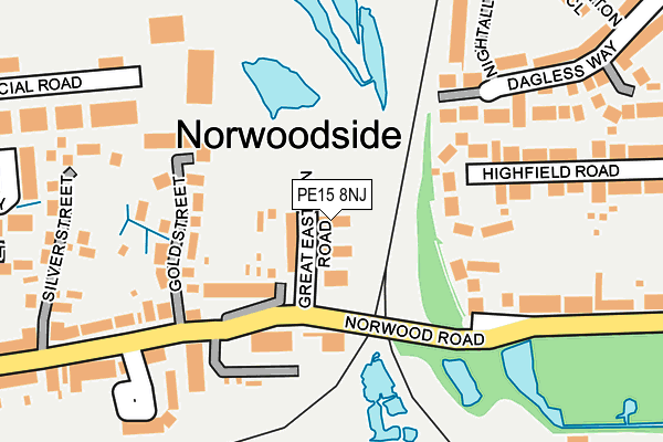 PE15 8NJ map - OS OpenMap – Local (Ordnance Survey) PE15 8NJ map - OS OpenMap – Local (Ordnance Survey)