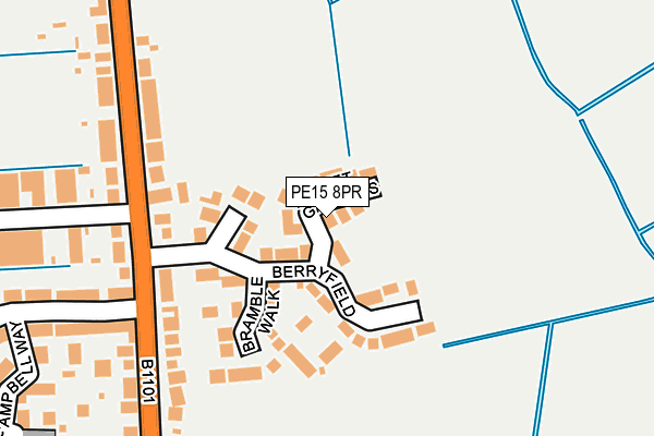 PE15 8PR map - OS OpenMap – Local (Ordnance Survey) PE15 8PR map - OS OpenMap – Local (Ordnance Survey)