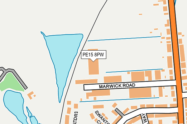 PE15 8PW map - OS OpenMap – Local (Ordnance Survey) PE15 8PW map - OS OpenMap – Local (Ordnance Survey)