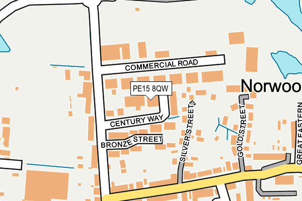 PE15 8QW map - OS OpenMap – Local (Ordnance Survey) PE15 8QW map - OS OpenMap – Local (Ordnance Survey)