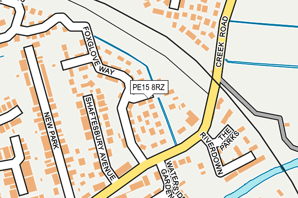 PE15 8RZ map - OS OpenMap – Local (Ordnance Survey) PE15 8RZ map - OS OpenMap – Local (Ordnance Survey)