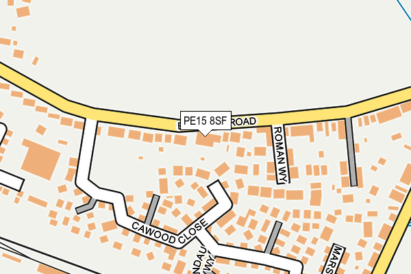 PE15 8SF map - OS OpenMap – Local (Ordnance Survey) PE15 8SF map - OS OpenMap – Local (Ordnance Survey)