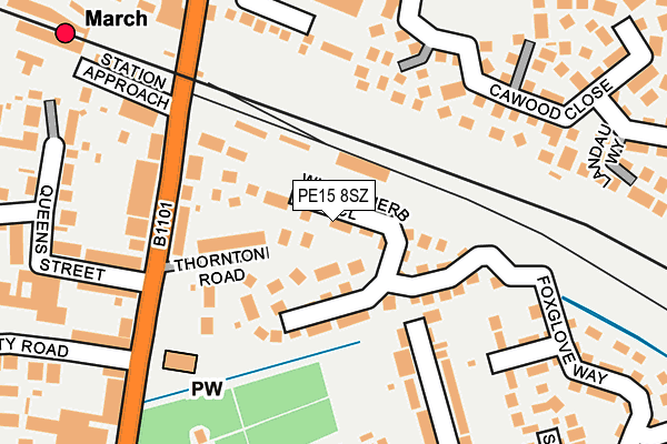 PE15 8SZ map - OS OpenMap – Local (Ordnance Survey) PE15 8SZ map - OS OpenMap – Local (Ordnance Survey)