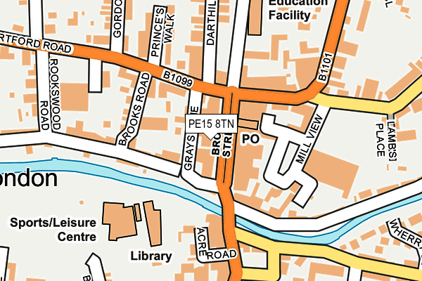 PE15 8TN map - OS OpenMap – Local (Ordnance Survey) PE15 8TN map - OS OpenMap – Local (Ordnance Survey)