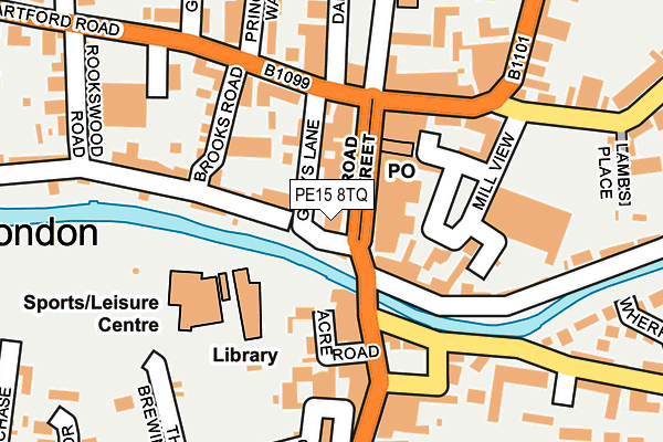 PE15 8TQ map - OS OpenMap – Local (Ordnance Survey) PE15 8TQ map - OS OpenMap – Local (Ordnance Survey)