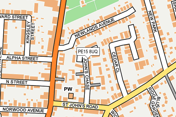 PE15 8UQ map - OS OpenMap – Local (Ordnance Survey) PE15 8UQ map - OS OpenMap – Local (Ordnance Survey)