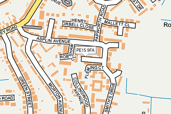 PE15 9FA map - OS OpenMap – Local (Ordnance Survey) PE15 9FA map - OS OpenMap – Local (Ordnance Survey)
