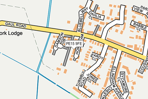 PE15 9FE map - OS OpenMap – Local (Ordnance Survey) PE15 9FE map - OS OpenMap – Local (Ordnance Survey)