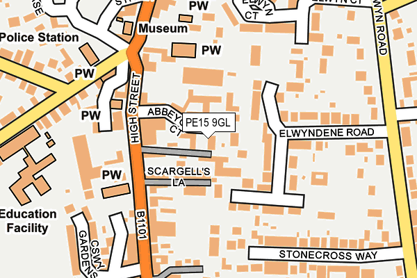 PE15 9GL map - OS OpenMap – Local (Ordnance Survey) PE15 9GL map - OS OpenMap – Local (Ordnance Survey)
