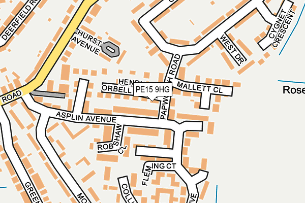 PE15 9HG map - OS OpenMap – Local (Ordnance Survey) PE15 9HG map - OS OpenMap – Local (Ordnance Survey)