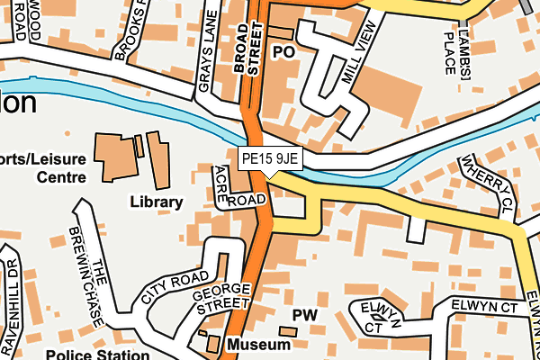 PE15 9JE map - OS OpenMap – Local (Ordnance Survey) PE15 9JE map - OS OpenMap – Local (Ordnance Survey)