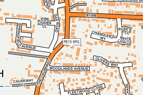 PE15 9PG map - OS OpenMap – Local (Ordnance Survey) PE15 9PG map - OS OpenMap – Local (Ordnance Survey)