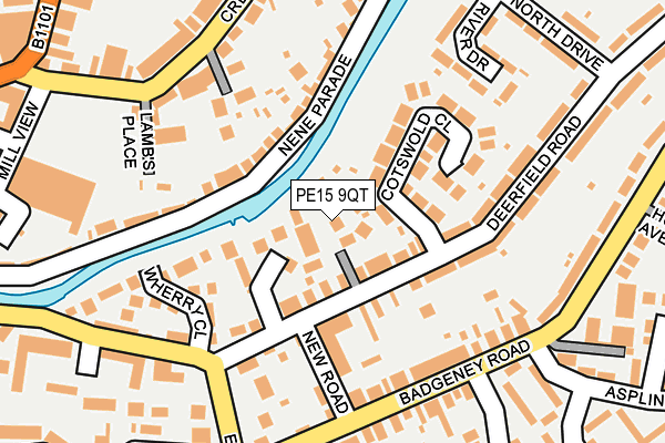 PE15 9QT map - OS OpenMap – Local (Ordnance Survey) PE15 9QT map - OS OpenMap – Local (Ordnance Survey)