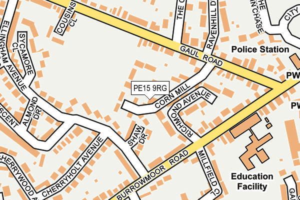 PE15 9RG map - OS OpenMap – Local (Ordnance Survey) PE15 9RG map - OS OpenMap – Local (Ordnance Survey)