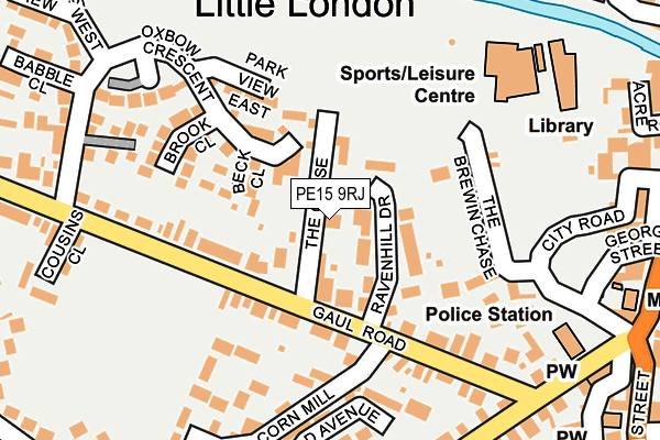 PE15 9RJ map - OS OpenMap – Local (Ordnance Survey)