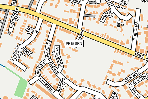 PE15 9RN map - OS OpenMap – Local (Ordnance Survey)