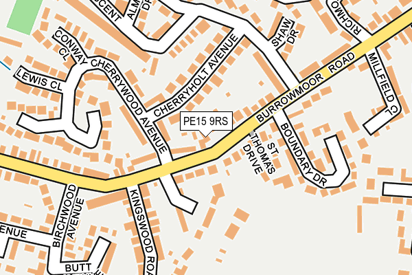 PE15 9RS map - OS OpenMap – Local (Ordnance Survey) PE15 9RS map - OS OpenMap – Local (Ordnance Survey)