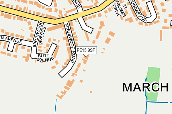 PE15 9SF map - OS OpenMap – Local (Ordnance Survey) PE15 9SF map - OS OpenMap – Local (Ordnance Survey)