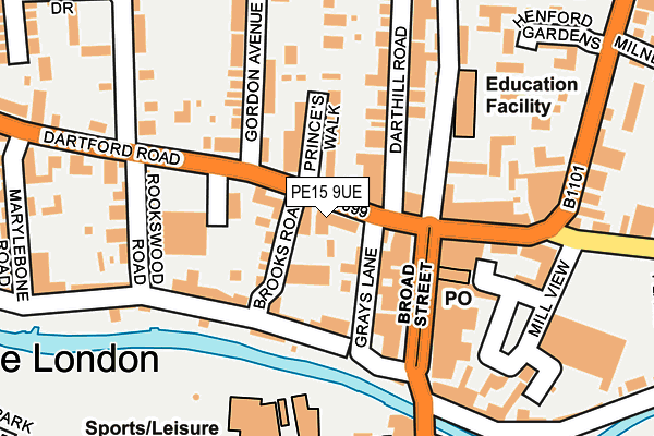 PE15 9UE map - OS OpenMap – Local (Ordnance Survey) PE15 9UE map - OS OpenMap – Local (Ordnance Survey)