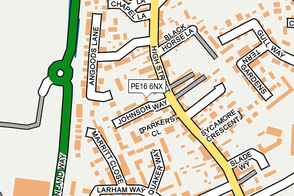 PE16 6NX map - OS OpenMap – Local (Ordnance Survey) PE16 6NX map - OS OpenMap – Local (Ordnance Survey)