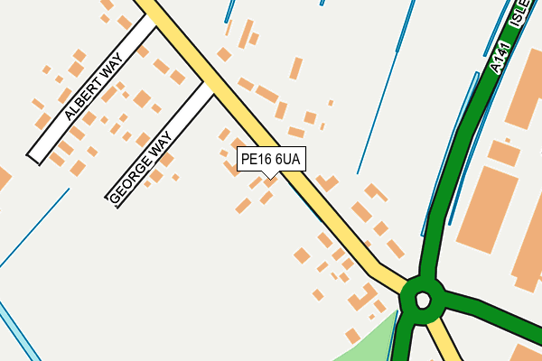 PE16 6UA map - OS OpenMap – Local (Ordnance Survey) PE16 6UA map - OS OpenMap – Local (Ordnance Survey)