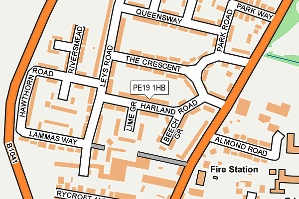 PE19 1HB map - OS OpenMap – Local (Ordnance Survey) PE19 1HB map - OS OpenMap – Local (Ordnance Survey)