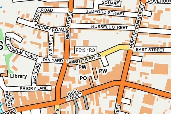 PE19 1RQ map - OS OpenMap – Local (Ordnance Survey) PE19 1RQ map - OS OpenMap – Local (Ordnance Survey)