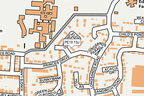 PE19 1SJ map - OS OpenMap – Local (Ordnance Survey) PE19 1SJ map - OS OpenMap – Local (Ordnance Survey)