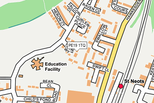 PE19 1TQ map - OS OpenMap – Local (Ordnance Survey) PE19 1TQ map - OS OpenMap – Local (Ordnance Survey)