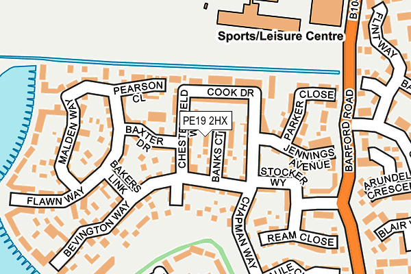 PE19 2HX map - OS OpenMap – Local (Ordnance Survey) PE19 2HX map - OS OpenMap – Local (Ordnance Survey)