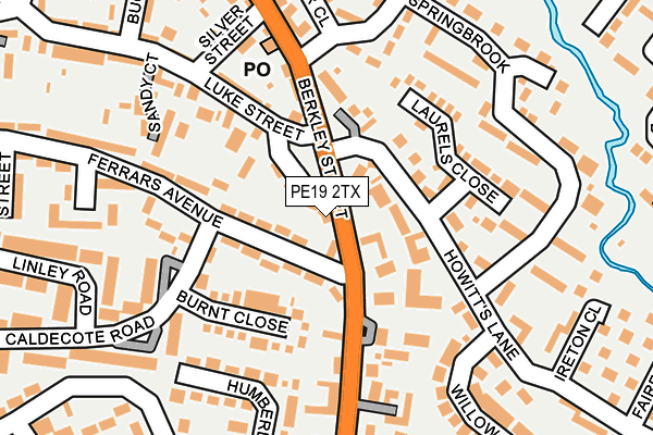 PE19 2TX map - OS OpenMap – Local (Ordnance Survey) PE19 2TX map - OS OpenMap – Local (Ordnance Survey)