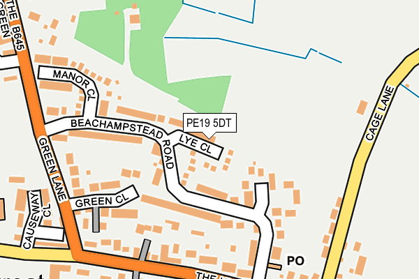 PE19 5DT map - OS OpenMap – Local (Ordnance Survey) PE19 5DT map - OS OpenMap – Local (Ordnance Survey)