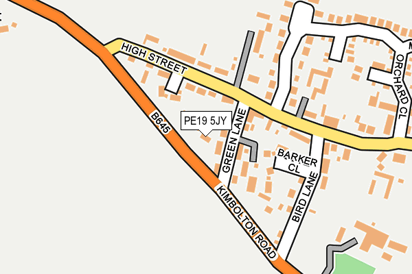 PE19 5JY map - OS OpenMap – Local (Ordnance Survey) PE19 5JY map - OS OpenMap – Local (Ordnance Survey)