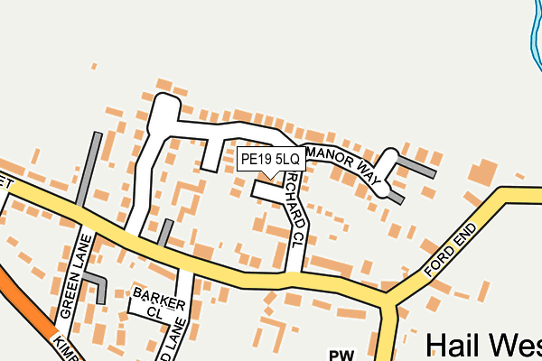 PE19 5LQ map - OS OpenMap – Local (Ordnance Survey) PE19 5LQ map - OS OpenMap – Local (Ordnance Survey)