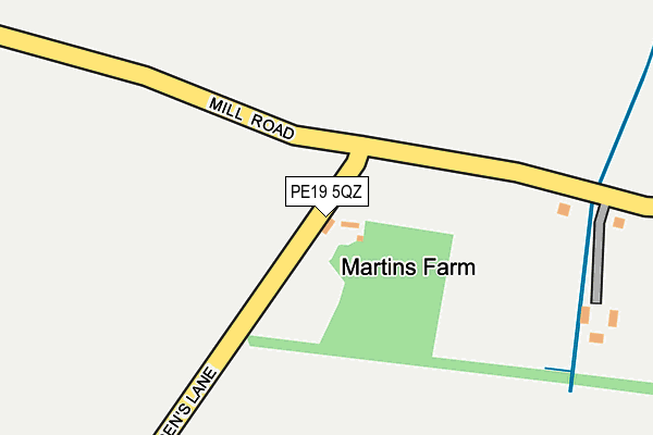 PE19 5QZ map - OS OpenMap – Local (Ordnance Survey) PE19 5QZ map - OS OpenMap – Local (Ordnance Survey)