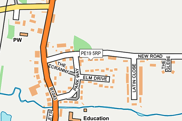 PE19 5RP map - OS OpenMap – Local (Ordnance Survey) PE19 5RP map - OS OpenMap – Local (Ordnance Survey)