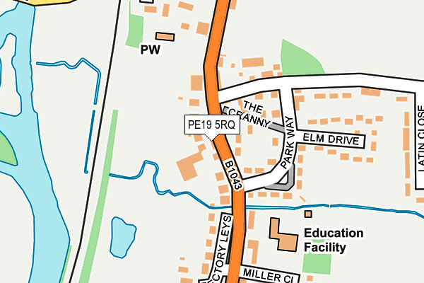 PE19 5RQ map - OS OpenMap – Local (Ordnance Survey) PE19 5RQ map - OS OpenMap – Local (Ordnance Survey)