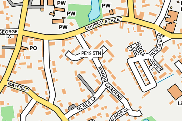 PE19 5TN map - OS OpenMap – Local (Ordnance Survey) PE19 5TN map - OS OpenMap – Local (Ordnance Survey)