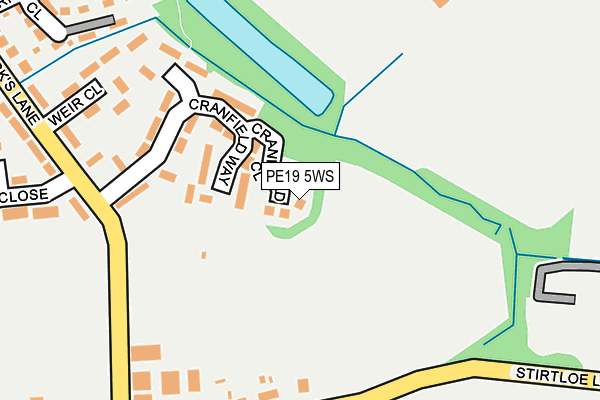 PE19 5WS map - OS OpenMap – Local (Ordnance Survey) PE19 5WS map - OS OpenMap – Local (Ordnance Survey)