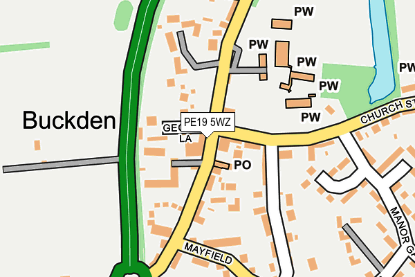 PE19 5WZ map - OS OpenMap – Local (Ordnance Survey) PE19 5WZ map - OS OpenMap – Local (Ordnance Survey)